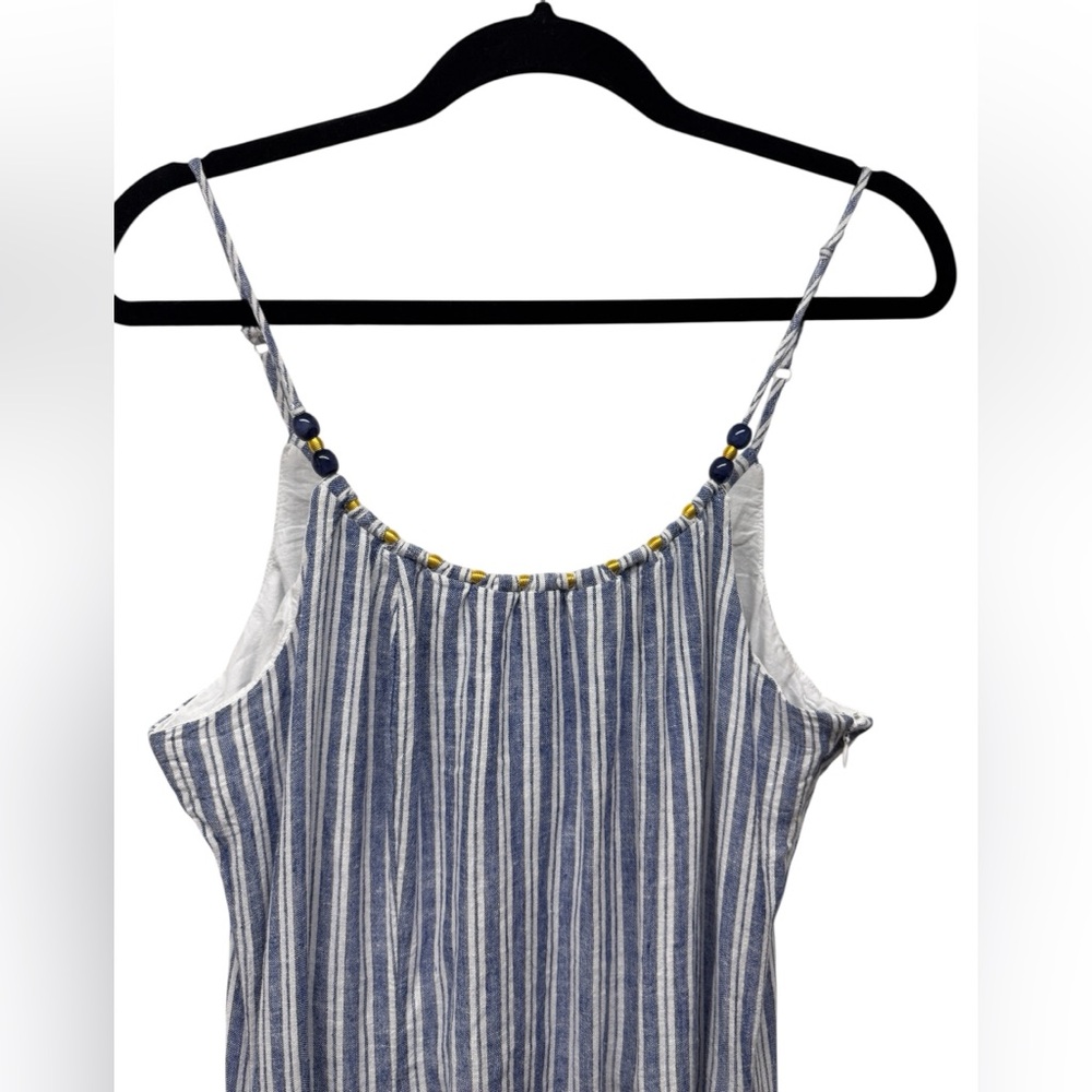 Calypso st Barth Striped Blue Maxi Dress L - Picture 2 of 5